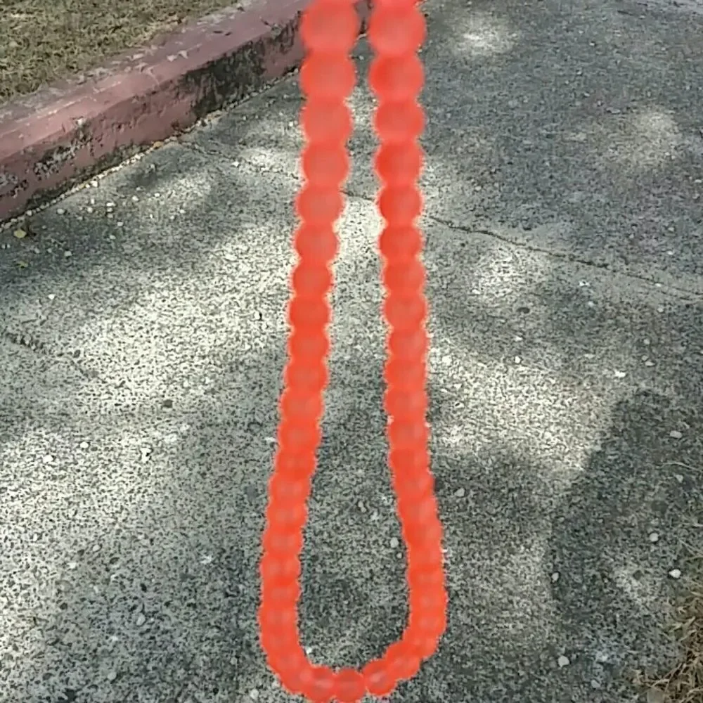 Orange beaded necklaces 1 shipping cost when bundling